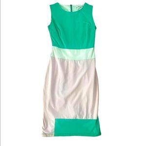 Emage Womens Small Color Block Body Con Dress